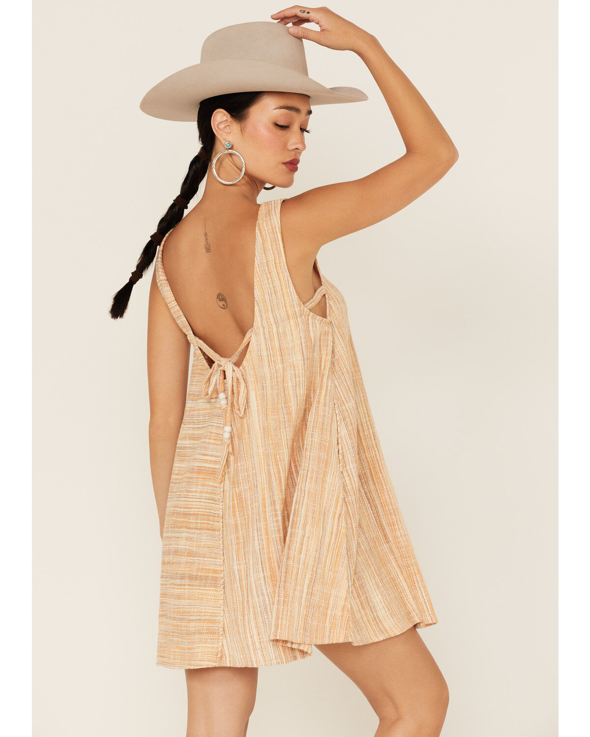 Image #4 - Cleo + Wolf Women's Yarn Die A-Line Mini Dress, Taupe, hi-res