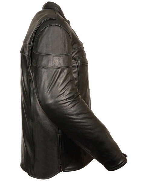 Image #2 - Milwaukee Leather Men's Sporty Scooter Crossover Jacket - 4X, Black, hi-res