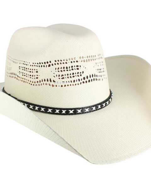 Cody James® Men's Bangora Straw Cowboy Hat, Natural, hi-res