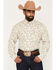 Image #1 - Ariat Men's Luthor Scenic Print Long Sleeve Button-Down Western Shirt, Cream, hi-res