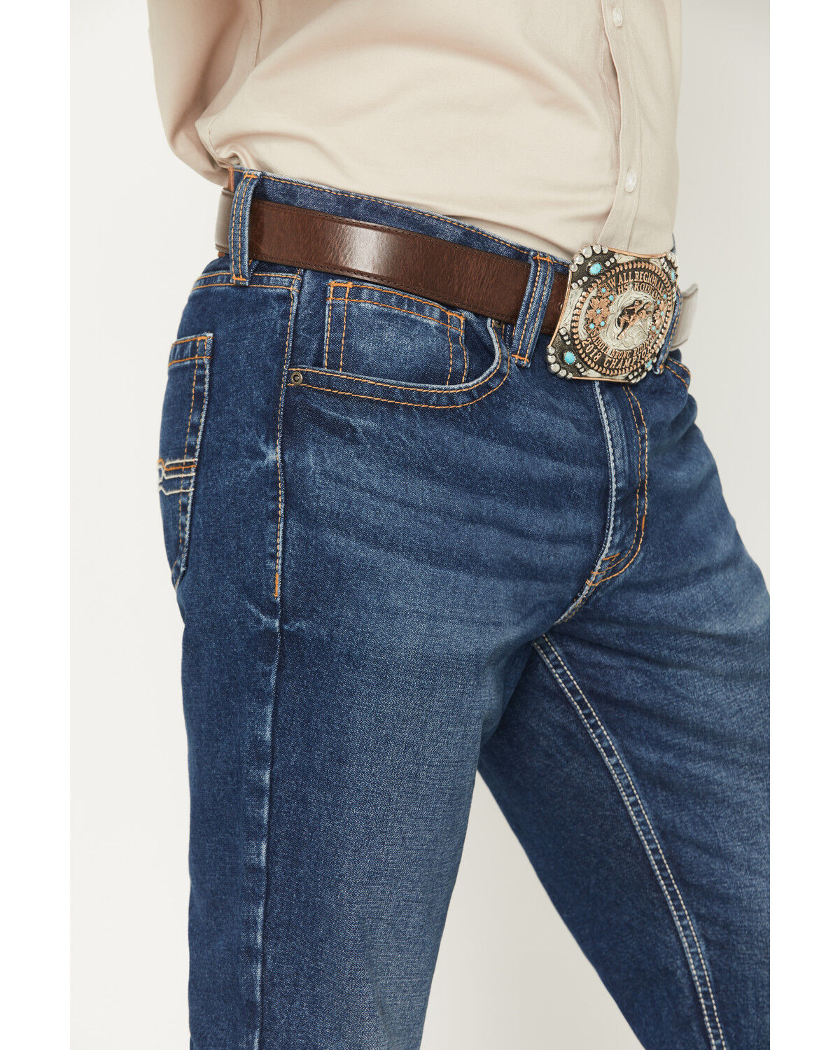 Image #2 - Cody James Men's Dakota Wash Jackson Slim Straight Rigid Denim Jeans, Dark Wash, hi-res