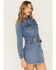 Image #1 - Idyllwind Women's Delaney Medium Wash Belted Western Denim Mini Dress, Blue, hi-res