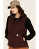 Image #2 - Carhartt Women's Washed Duck Sherpa Lined Relaxed Fit Vest, Purple, hi-res