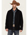 Image #1 - Cody James Core Men's American Embroidered Sleeve Zip-Front Steamboat Jacket, Black, hi-res