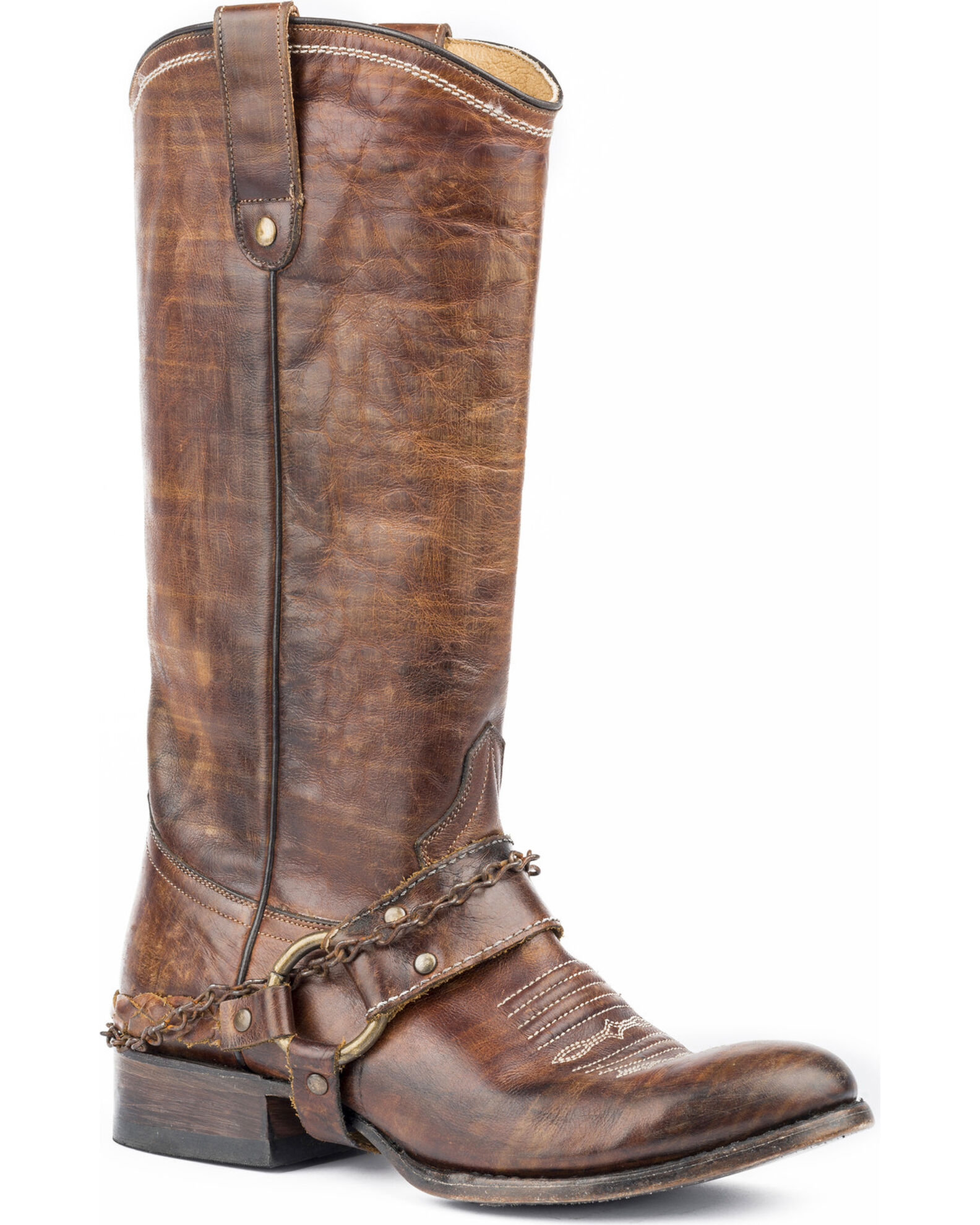 Roper Women s Selah Vintage Harness Western Boots Round Toe