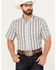 Image #1 - Cody James Men's Bryce Plaid Print Short Sleeve Button-Down Stretch Western Shirt - Tall, , hi-res