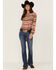 Image #4 - Stetson Women's Serape Stripe Print Long Sleeve Button Down Shirt, , hi-res