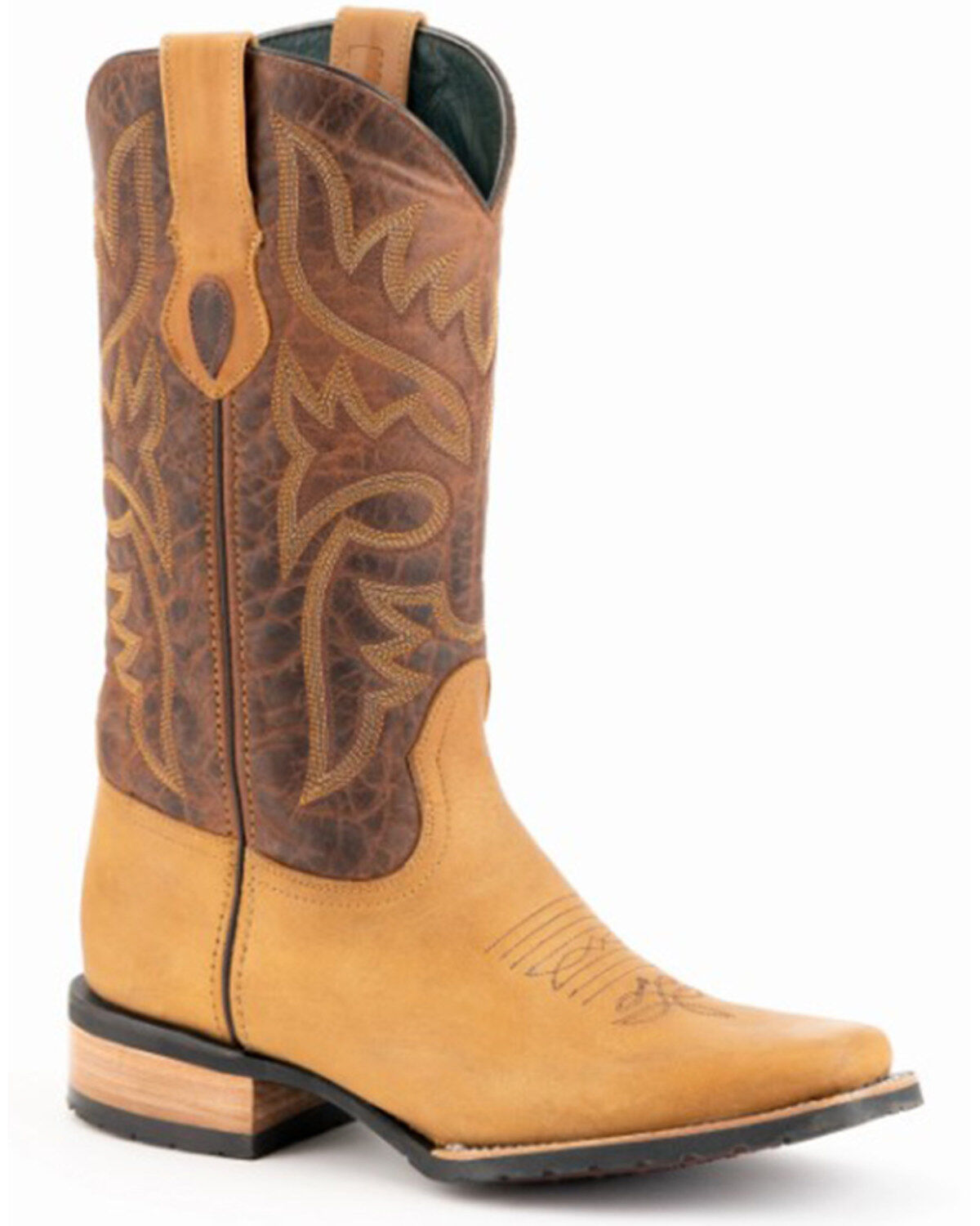 Image #1 - Ferrini Men's Kingston Full-Grain Western Boots - Square Toe, Tan, hi-res