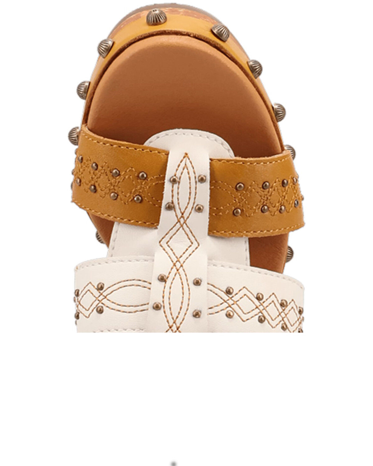 Image #6 - Dingo Women's Chateau Wooden Sandals, Mustard, hi-res