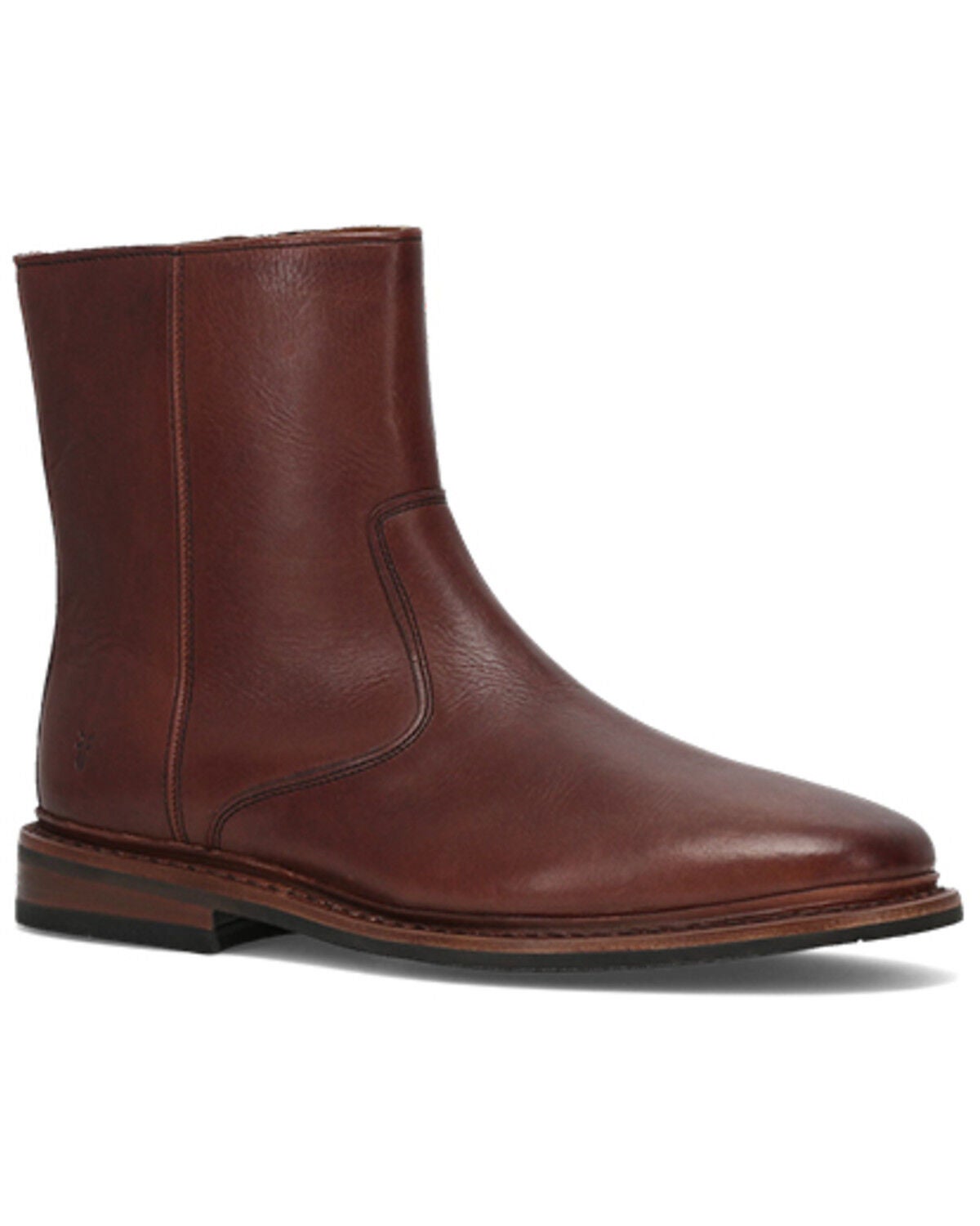 Frye Men's Paul Inside Zip Casual Boots - Round Toe, Brown