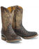Image #1 - Tin Haul Men's Wickered Bull Rider Sole Braided Western Boots - Broad Square Toe, Multi, hi-res