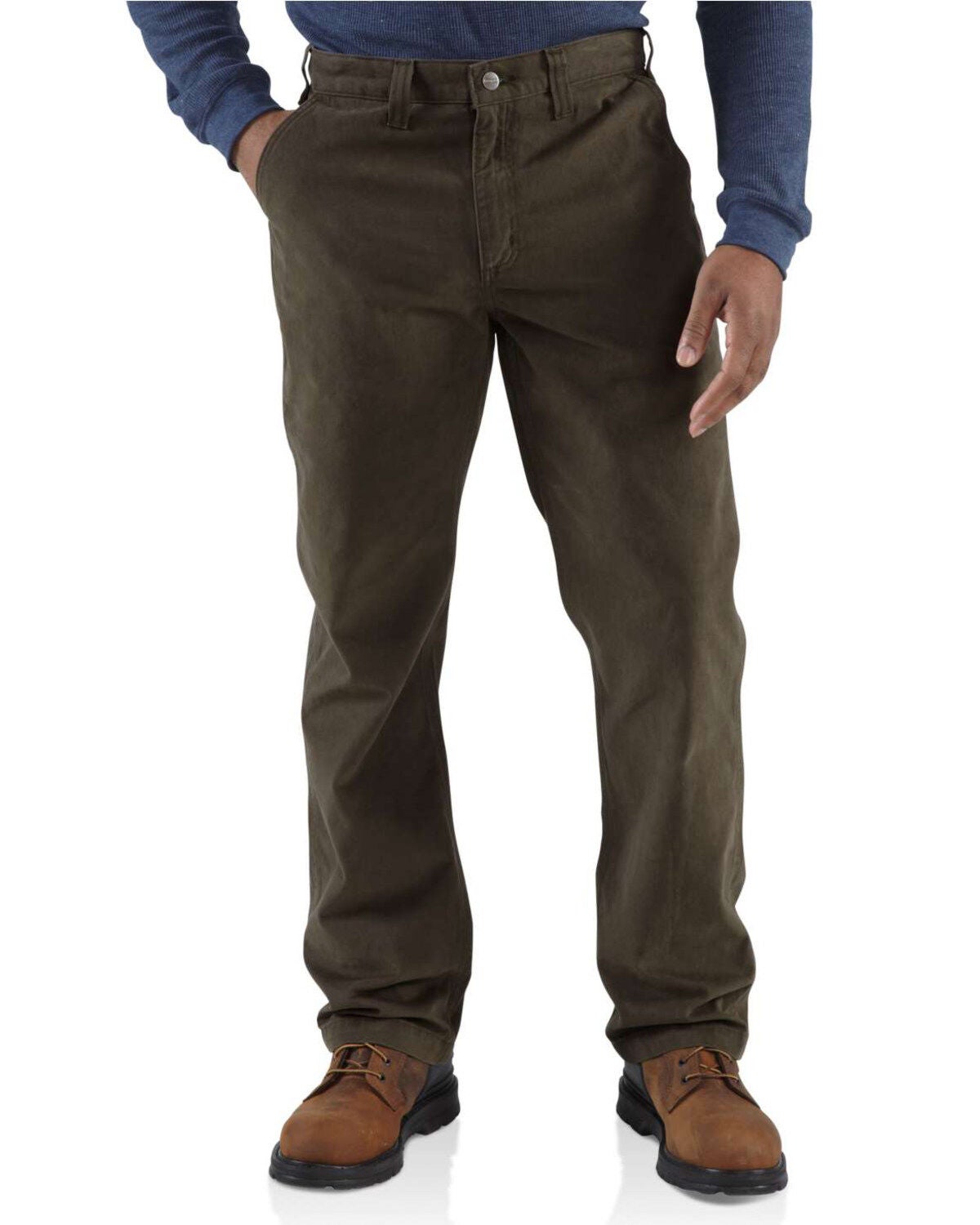 Carhartt Men's Khaki Rugged Work Pants 
