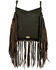 American West Women's Southwestern Tapestry Fringe Saddle Crossbody, Multi, hi-res