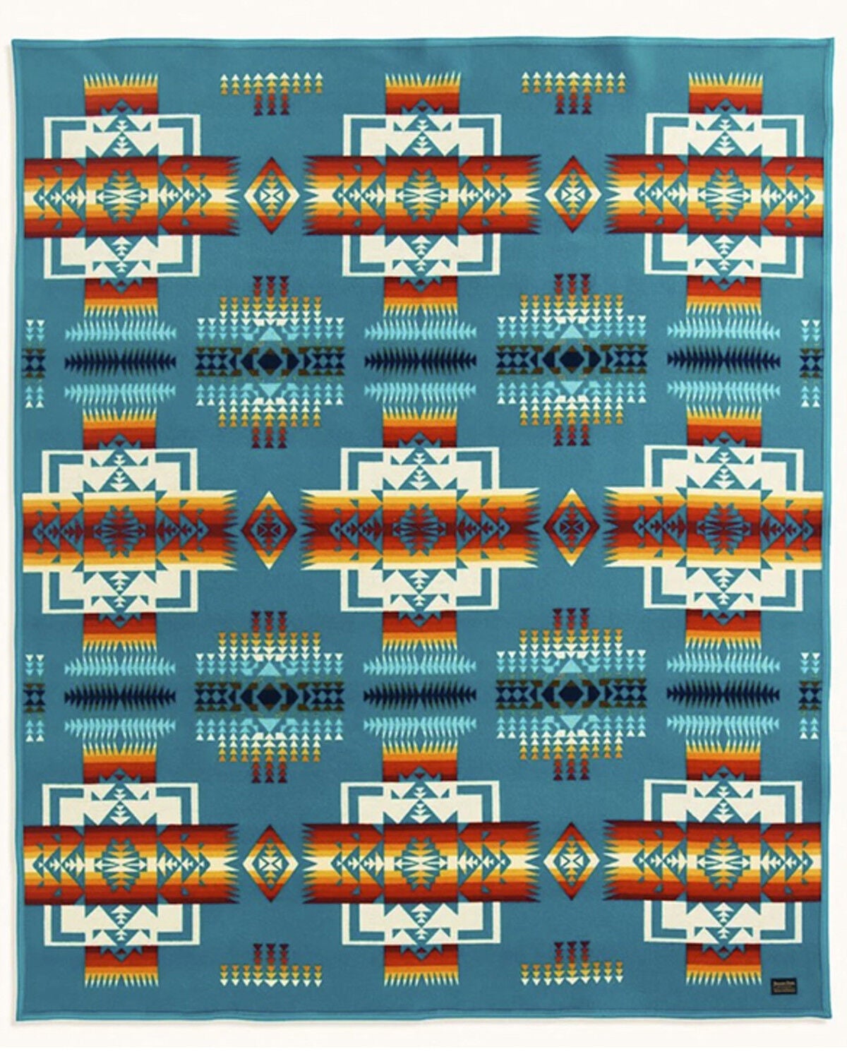 Image #2 - Pendleton Chief Joseph Blanket, Turquoise, hi-res
