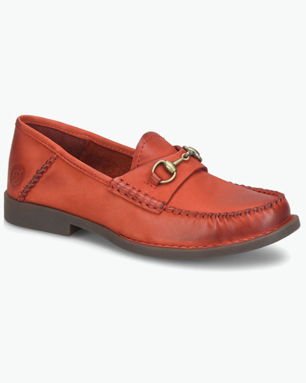 Image #1 - Born Women's Margo Loafers - Moc Toe, Red, hi-res