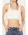 Wishlist Women's Ribbed Brami Top, White, hi-res