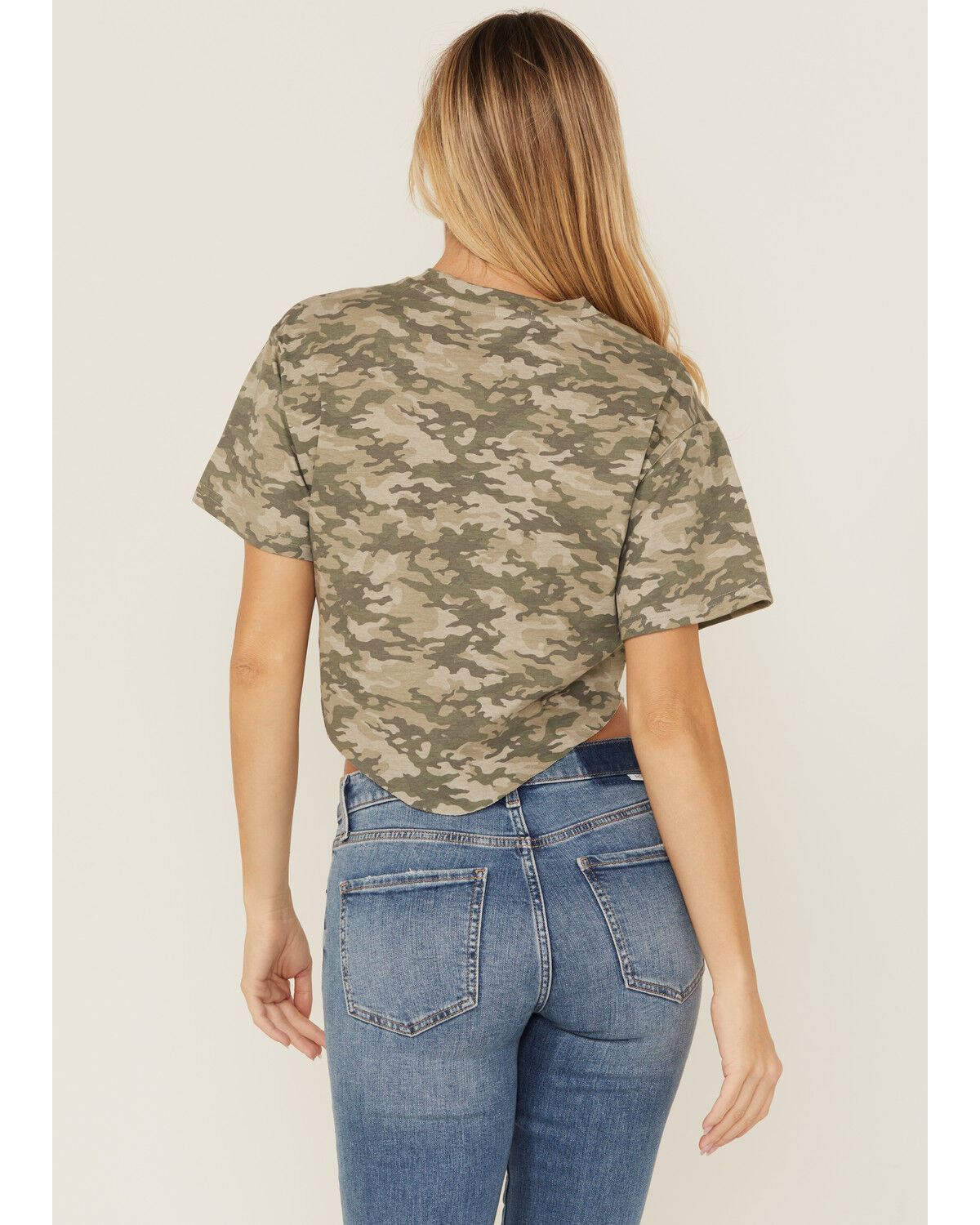 Product Name:  Youth in Revolt Women's Camo Print Seamed Tee