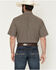Image #4 - Cinch Men's Geo Print Short Sleeve Button-Down Western Shirt, Brown, hi-res