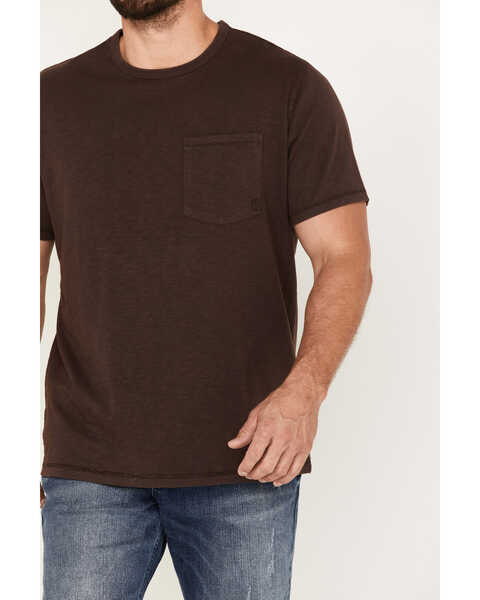 Image #3 - Brothers and Sons Men's Basic Pocket T-Shirt , Dark Brown, hi-res