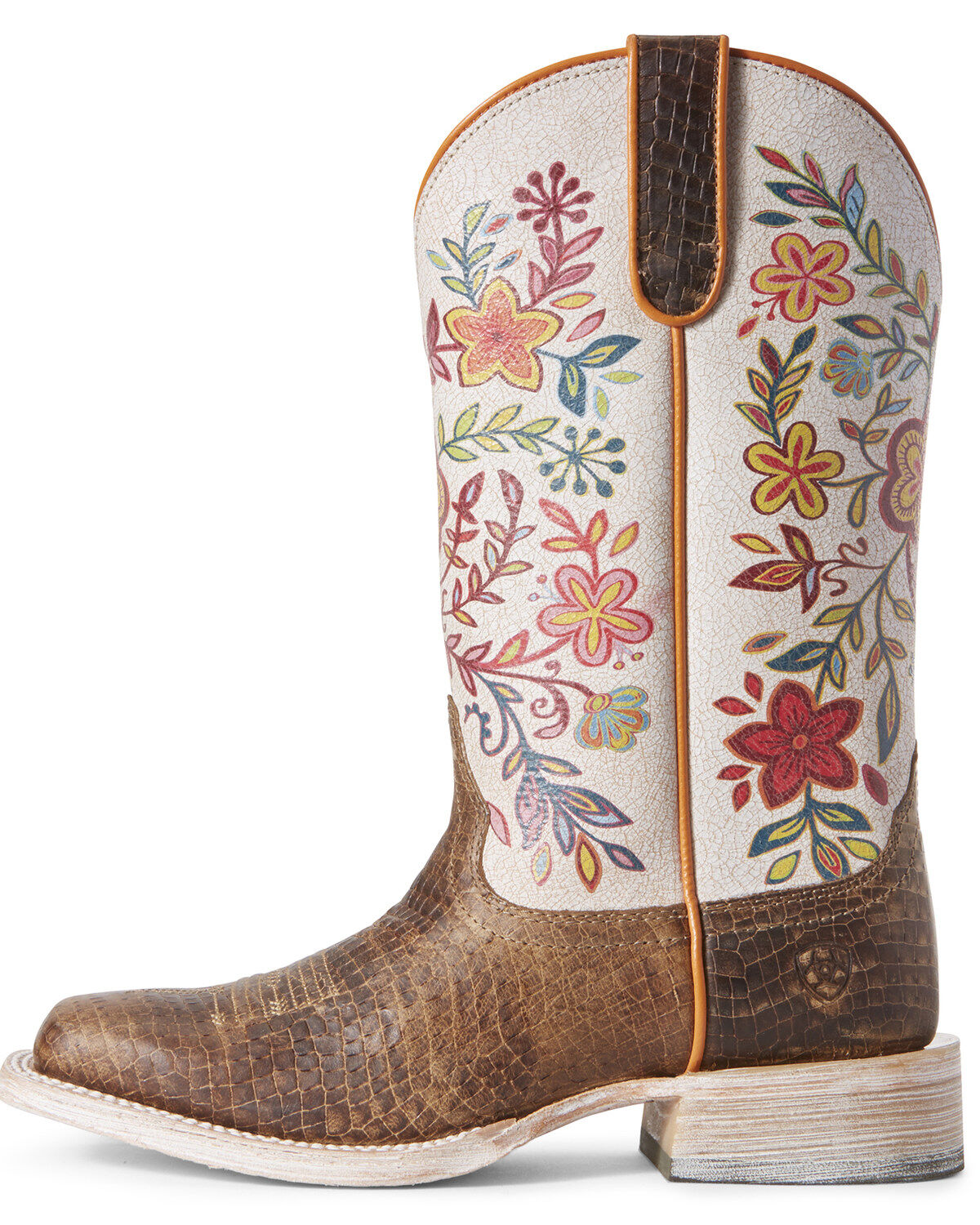 women's floral western boots