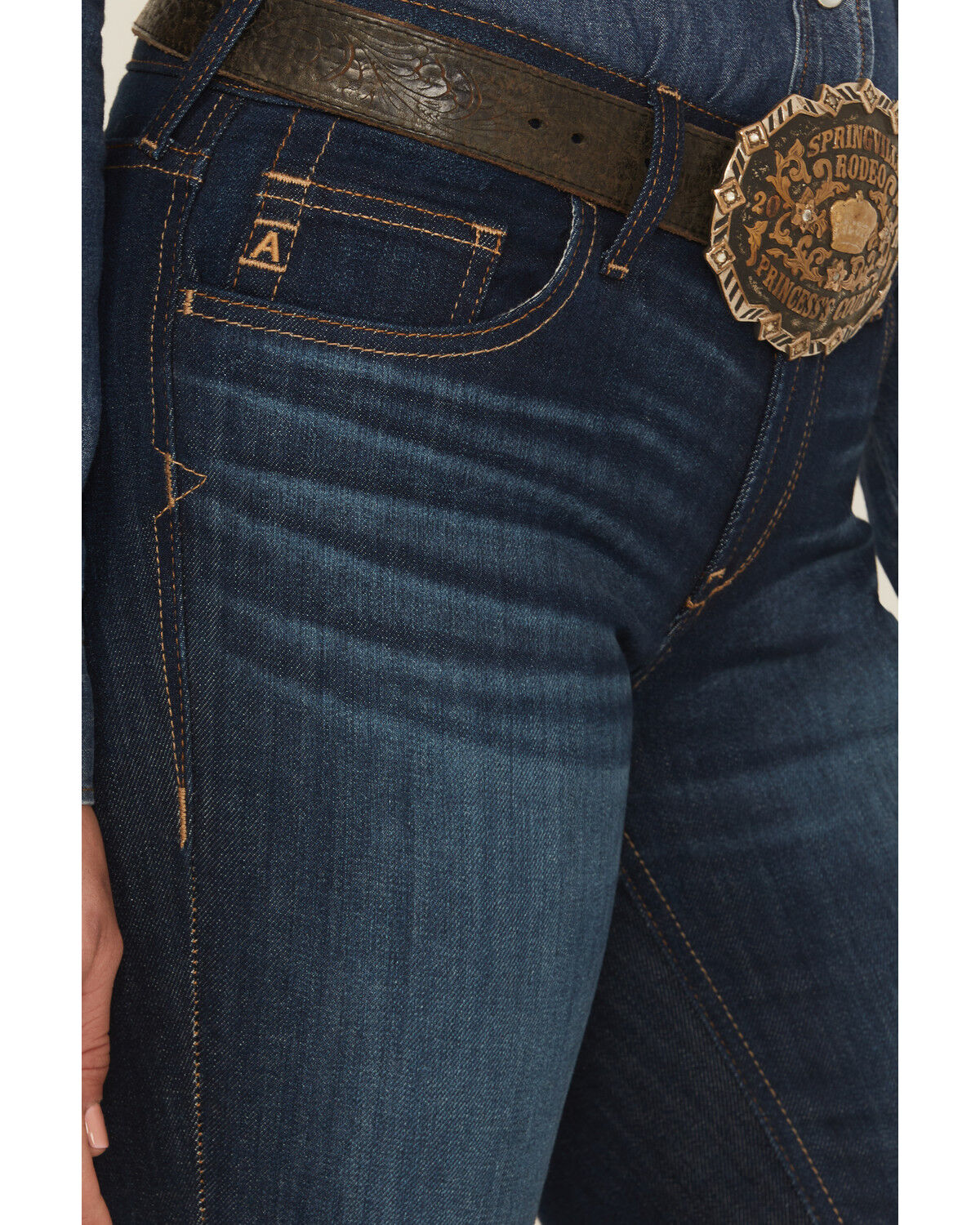 Product Name:  Ariat Women's Julianna Dark Wash Perfect Rise Trouser Stretch Denim Jeans