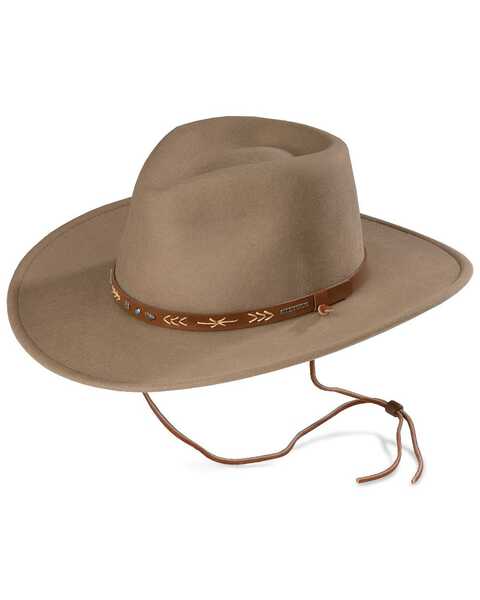 Image #1 - Stetson Santa Fe Crushable Wool Hat, Mushroom, hi-res