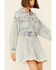 Image #4 - Free People Women's Chain of Command Denim Mini Dress, Blue, hi-res