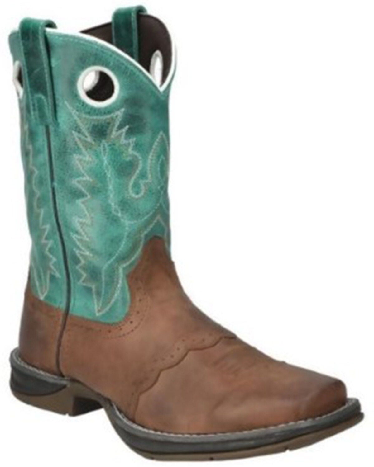 Smoky Mountain Women's Prairie Western Boots - Broad Square Toe, Turquoise, hi-res