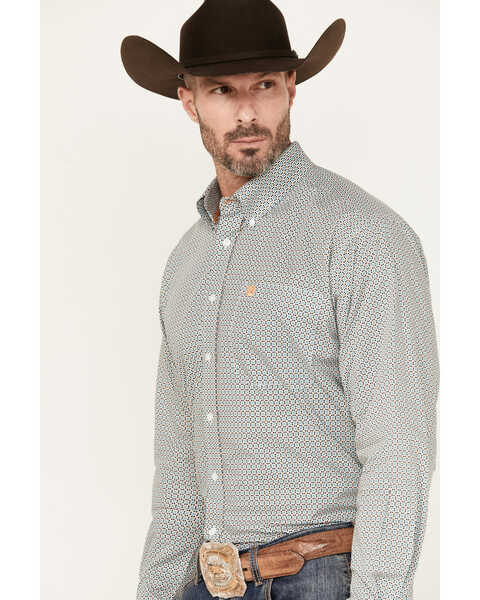 Cinch Men's Stretch Long Sleeve Button Down Western Shirt, Multi, hi-res