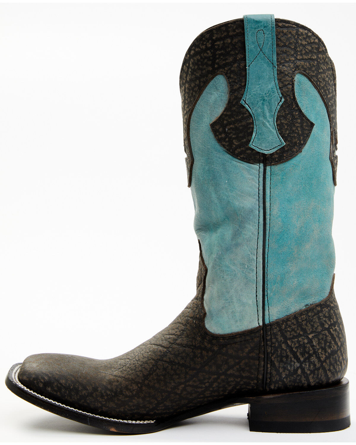 Image #3 - Ferrini Men's Acero Western Boots - Broad Square Toe, Black, hi-res