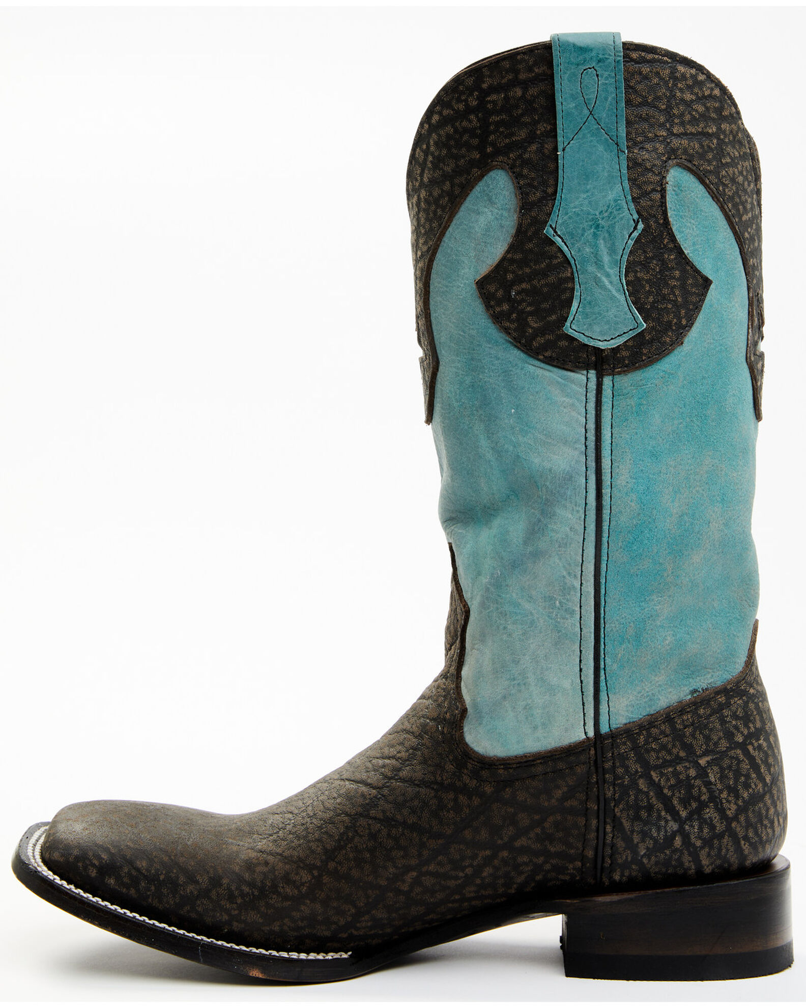 Image #3 - Ferrini Men's Acero Western Boots - Broad Square Toe, Black, hi-res
