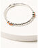 Shyanne Women's Feather Wrap Evil Eye Bracelet Set, Silver, hi-res