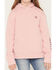 Image #3 - Ariat Girls' Boot Barn Exclusive Logo Hoodie, Pink, hi-res