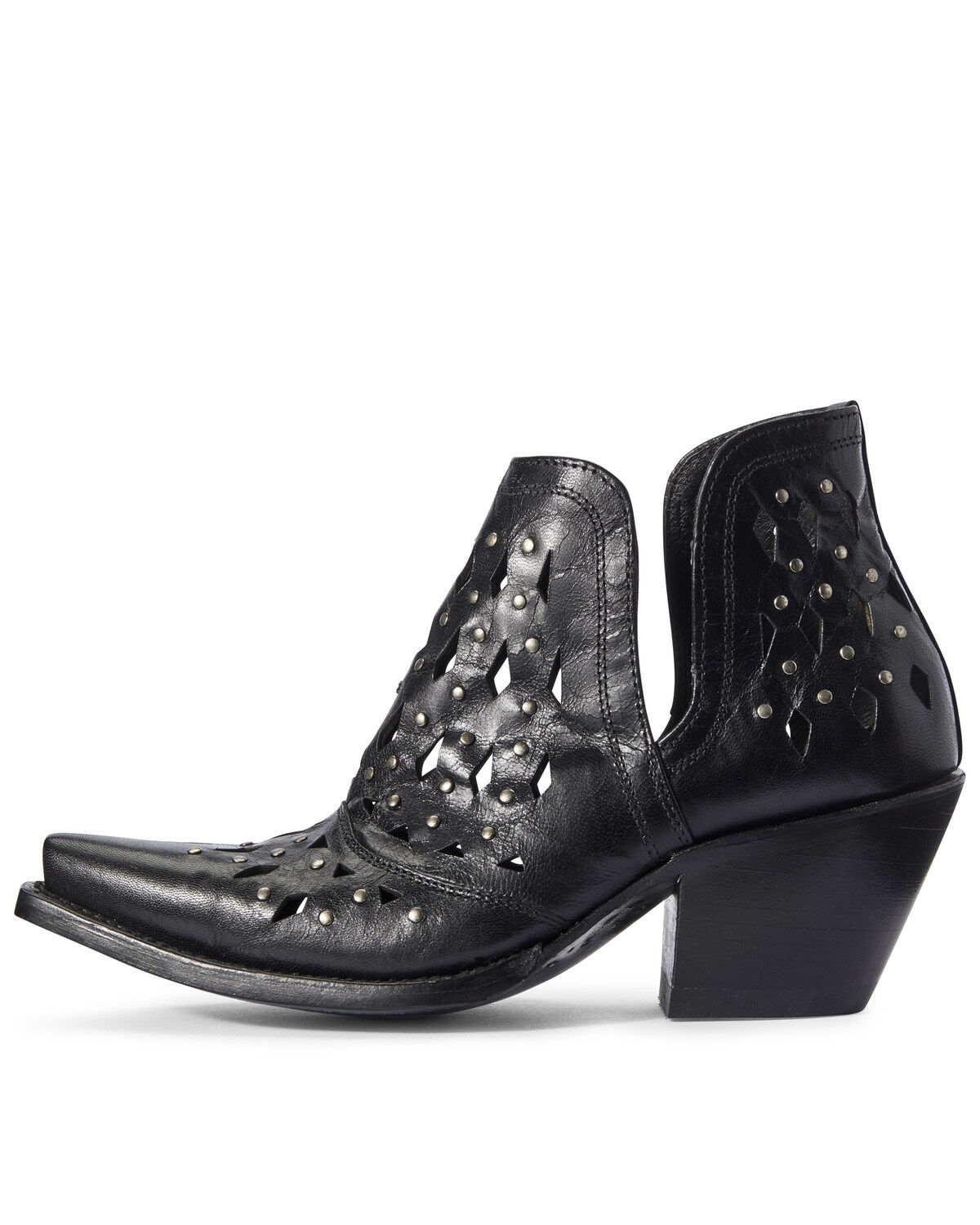 Image #2 - Ariat Women's Black Dixon Studded Fashion Booties - Snip Toe, , hi-res