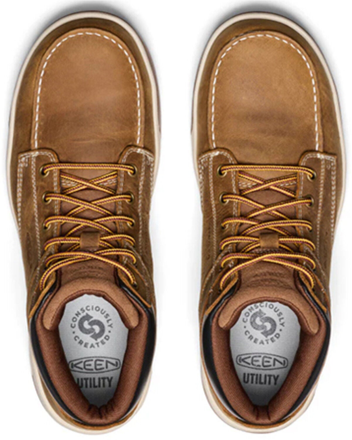 Image #4 - Keen Men's Utility Gibson Waterproof Work Boots - Carbon Toe, Brown, hi-res