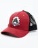 Image #1 - Cody James Men's Skull Cards Graphic Ball Cap, Red, hi-res