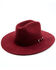 Image #1 - Idyllwind Women's Wild Rancher Felt Western Fashion Hat, Burgundy, hi-res