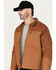 Image #3 - Dickies Men's Eisenhower Wax Coated Canvas Work Jacket, Brown, hi-res