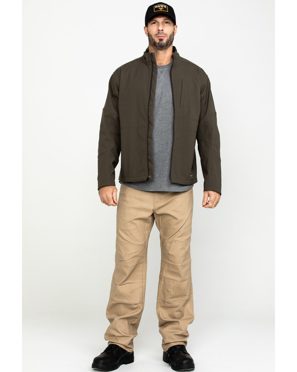 Image #6 - Ariat Men's Rebar Stretch Canvas Softshell Work Jacket, , hi-res
