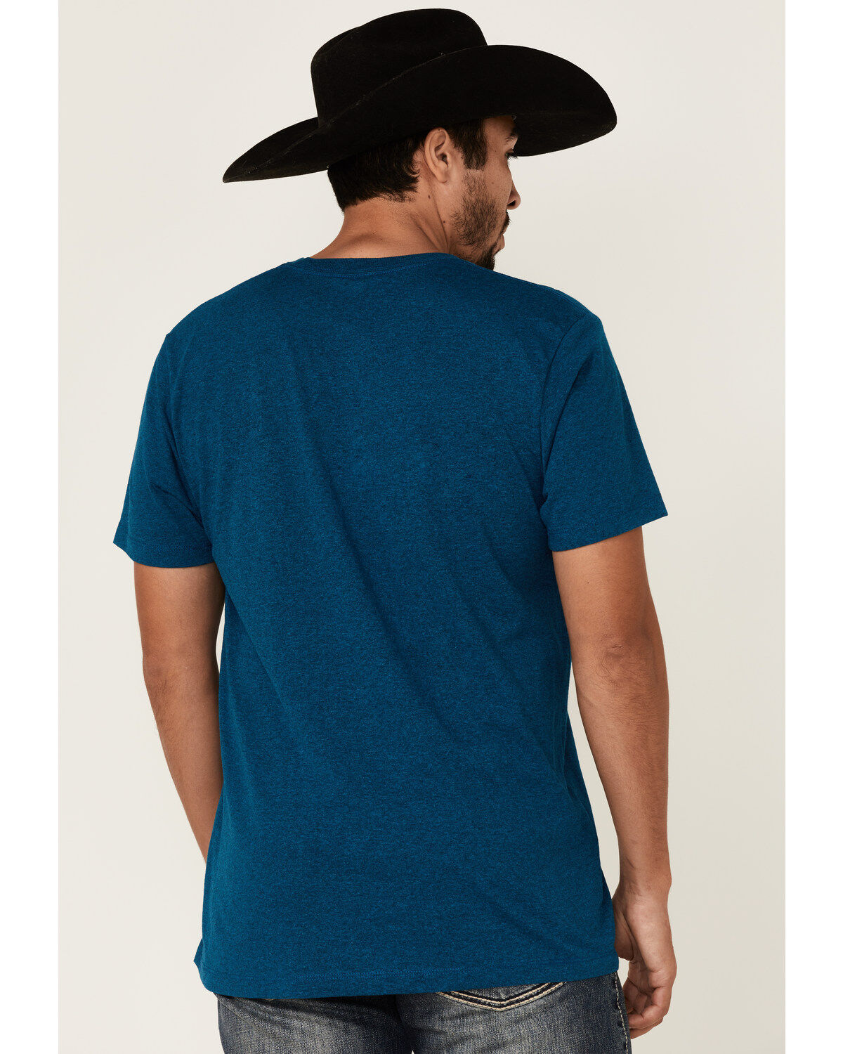 Image #4 - Cinch Men's Heather Teal The Brand Logo Graphic Short Sleeve T-Shirt, , hi-res