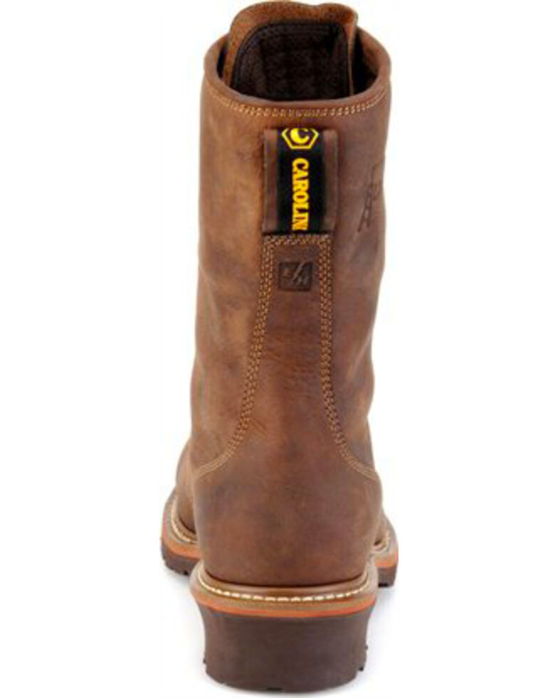 Carolina Men S 10 Brown Waterproof Linesman Boots Round Toe Boot Barn