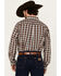 Image #4 - Ariat Pro Men's Thomas Plaid Print Long Sleeve Button-Down Western Shirt, Dark Blue, hi-res