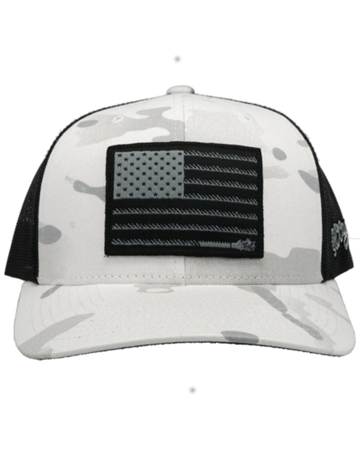 Image #3 - Hooey Men's Liberty Roper Camo Print Trucker Cap, White, hi-res