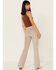 Image #3 - Shyanne Women's Faux Suede Flare Pants, Taupe, hi-res
