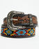 Image #1 - Myra Bag Women's Polychrome Southwestern Hand-Tooled Leather Belt, Brown, hi-res
