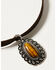 Shyanne Women's Bisbee Falls Concho Choker Necklace Set, Silver, hi-res
