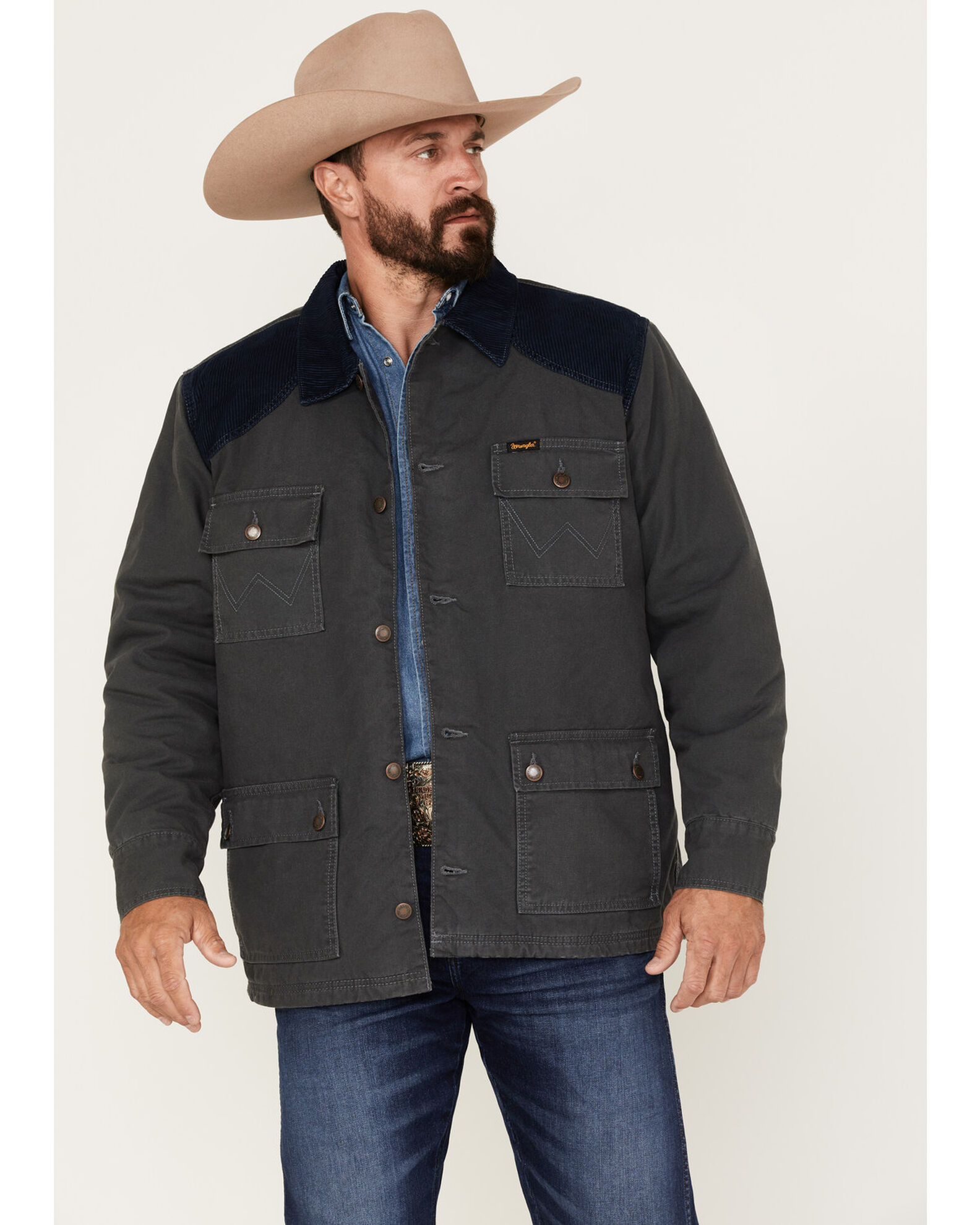 Wrangler Men's Quilted Lined Barn Coat | Boot Barn