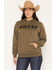 Image #1 - Ariat Women's Boot Barn Exclusive Lace Logo Hoodie, Olive, hi-res