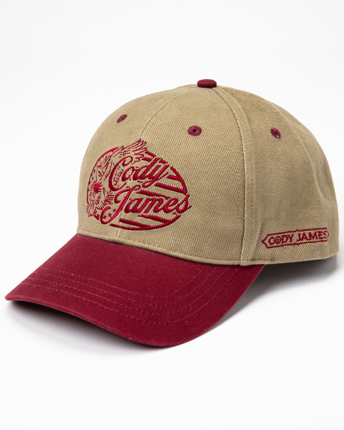 Image #1 - Cody James Men's Retro Eagle Circle Fleg Graphic Ball Cap, , hi-res