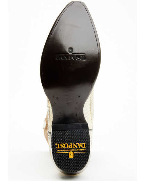 Image #7 - Dan Post Men's Exotic Snake Skin Western Boots - Snip Toe, Tan, hi-res